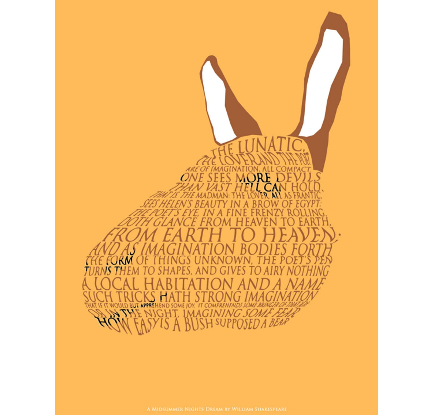 Greeting Card: A Midsummer Night's Dream - The Lunatic, the Lover and the Poet