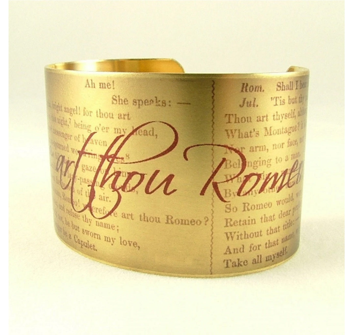 Wide Cuff: Romeo and Juliet - Wherefore art thou Romeo?