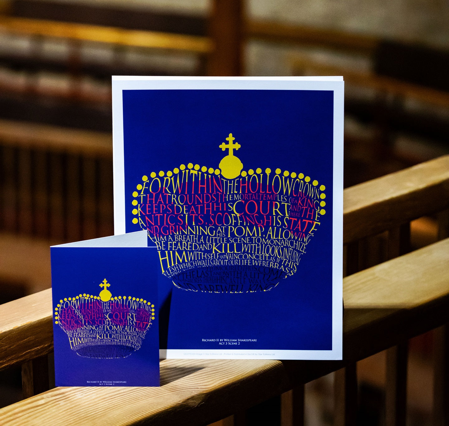 Greeting Card: Richard II - For Within the Hollow Crown