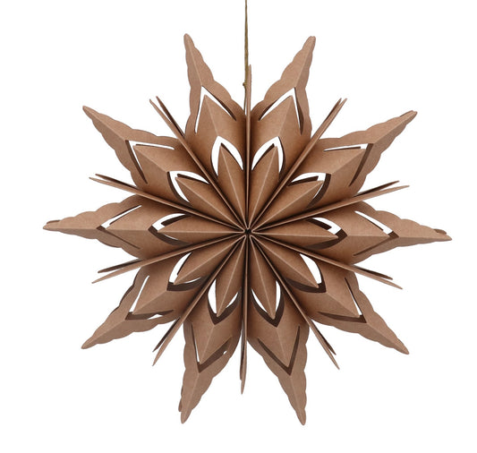 Decoration: Large Natural Paper Star