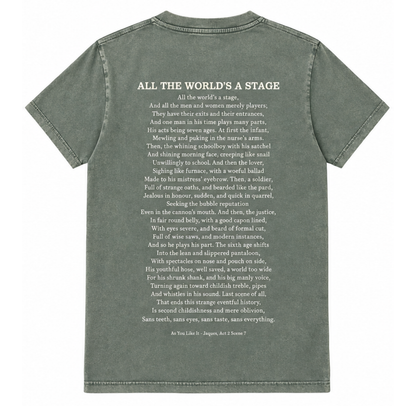 Adult T Shirt: All The World's A Stage