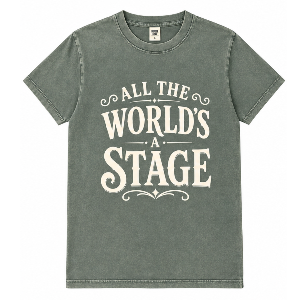 Adult T Shirt: All The World's A Stage