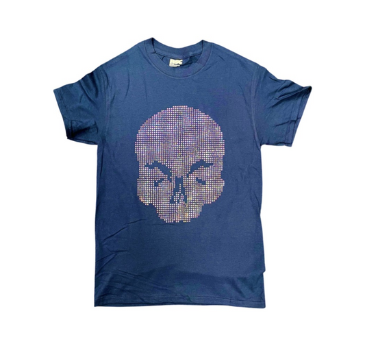 Adult T Shirt: Diamante Skull