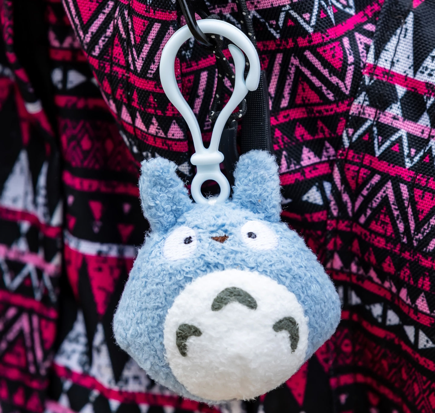 Blue Totoro Plush Backpack Clip - My Neighbor Totoro