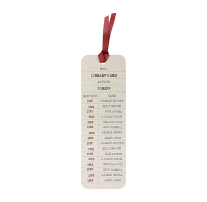 Bookmark: Library Card