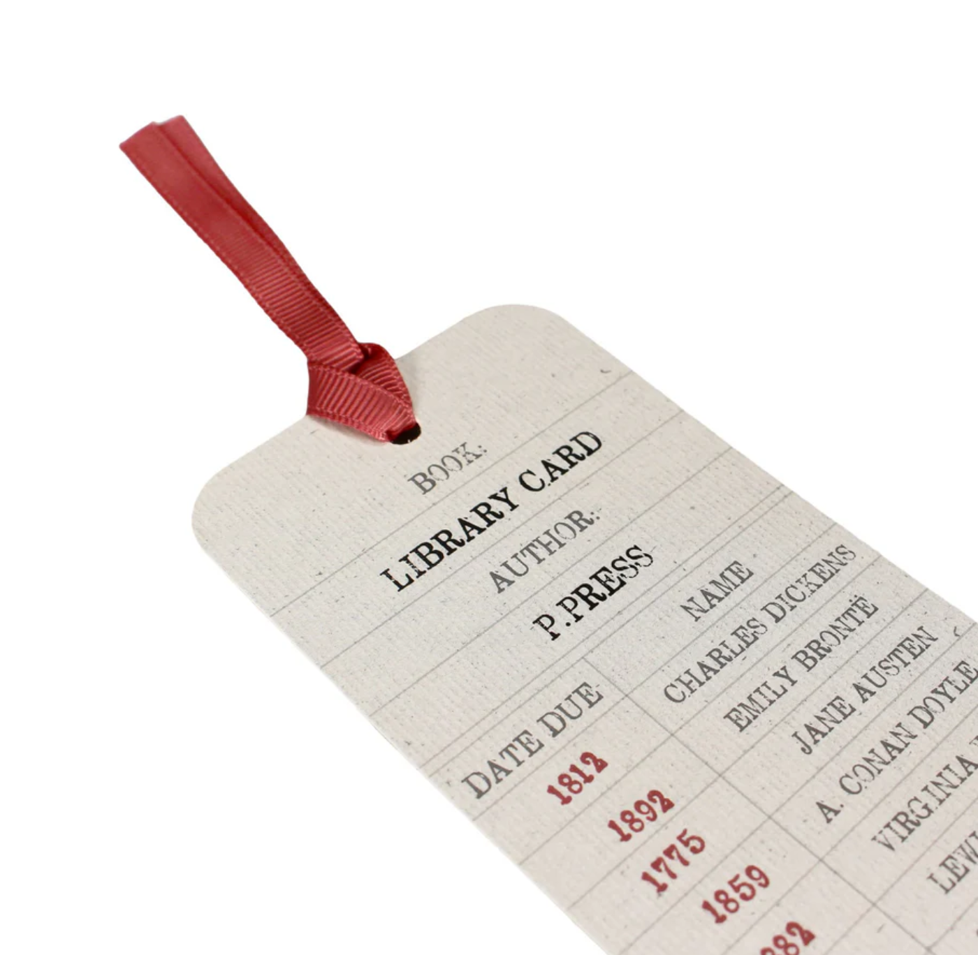 Bookmark: Library Card