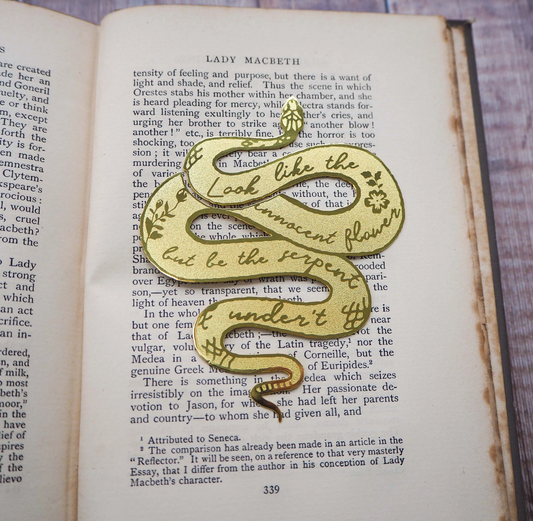 Bookmark: Macbeth Serpent