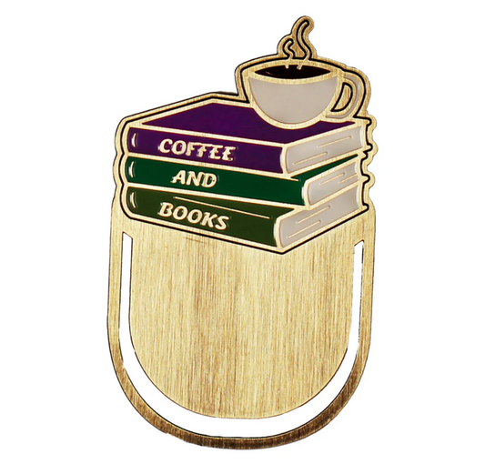 Bookmark Metal: Coffee And Books