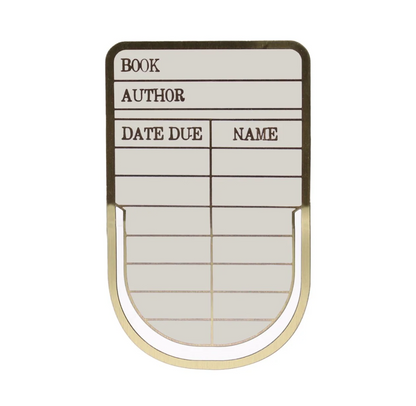 Bookmark Metal: Library Card