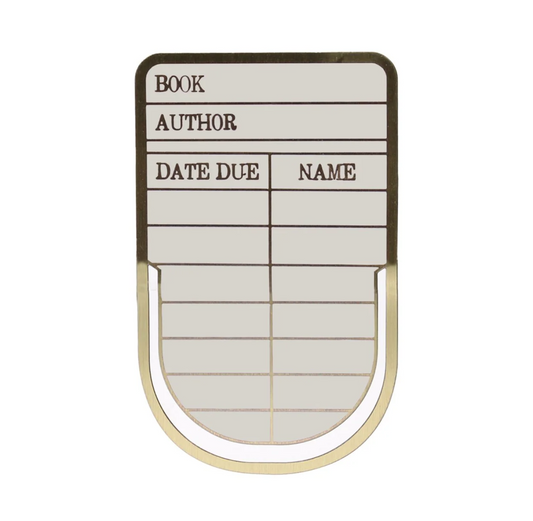 Bookmark Metal: Library Card