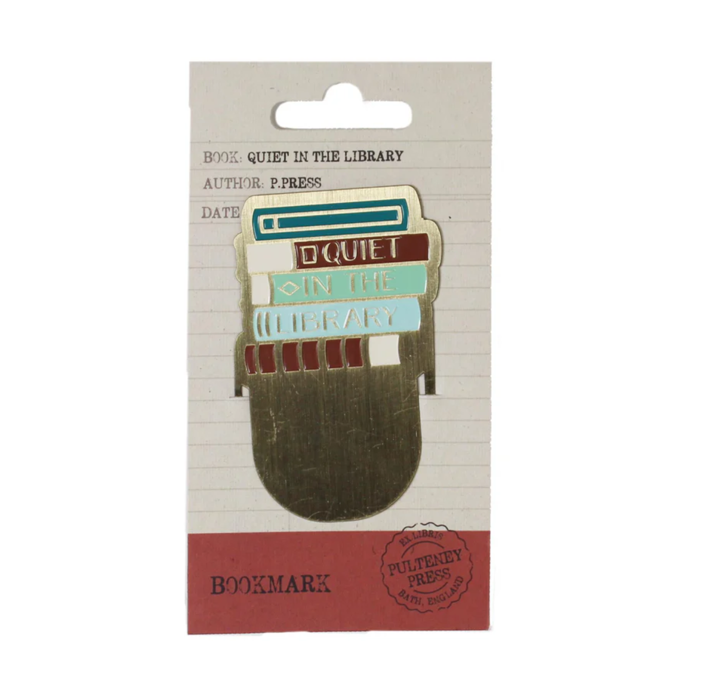Bookmark Metal: Quiet In The Library