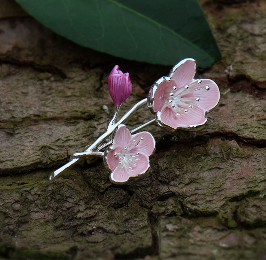 Brooch: Cherry Blossom