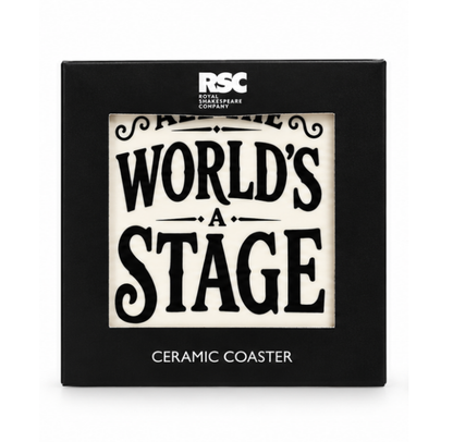 Ceramic Coaster: All The World's A Stage