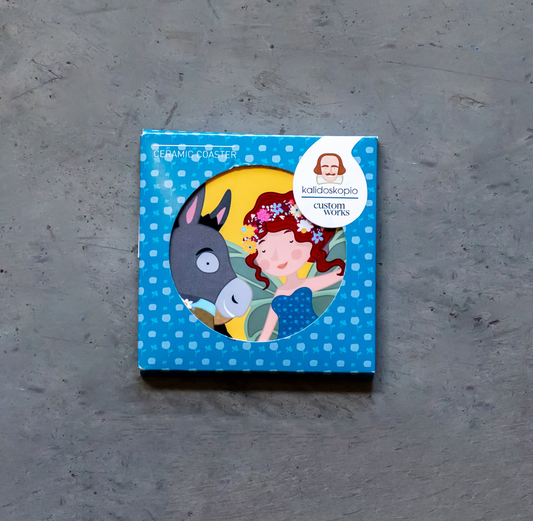 Ceramic Coaster: Kalidoskopio Bottom & Titania