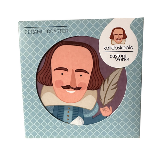 Ceramic Coaster: Kalidoskopio Shakespeare