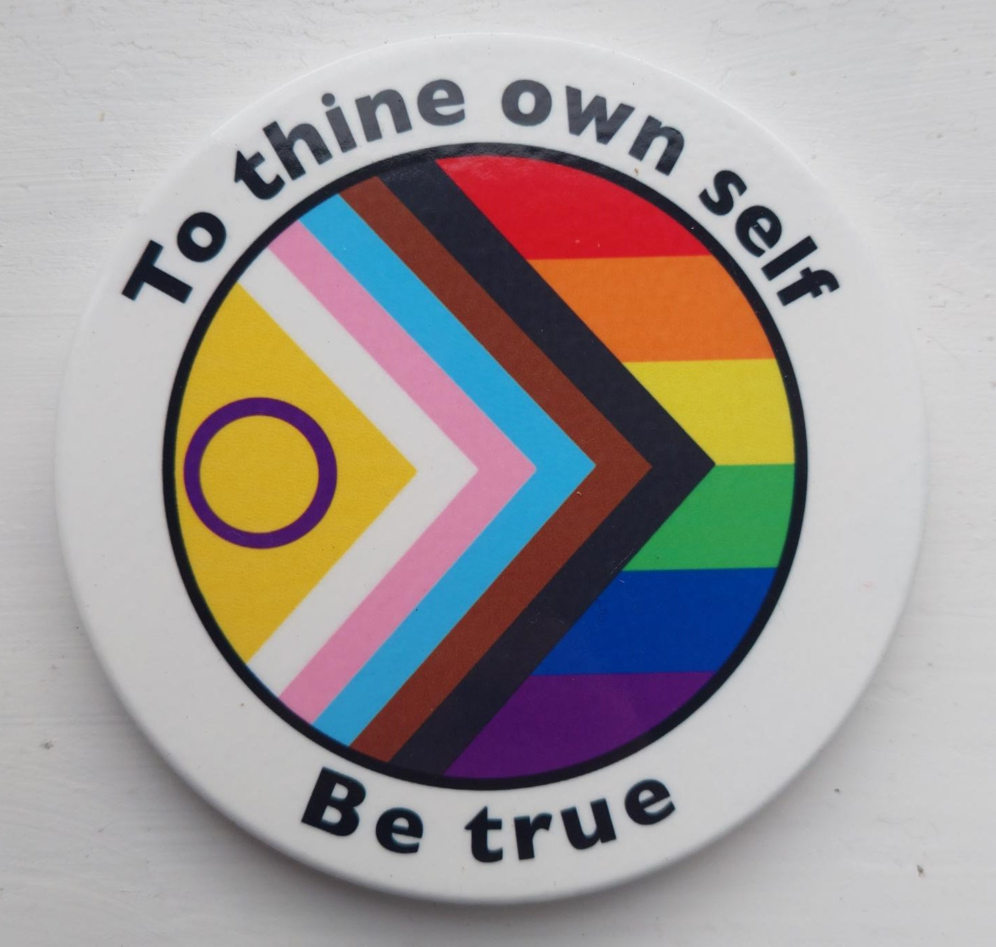 Ceramic Coaster: To Thine Own Self Be True