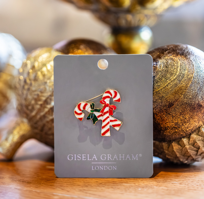 Christmas Brooch: Candy Canes
