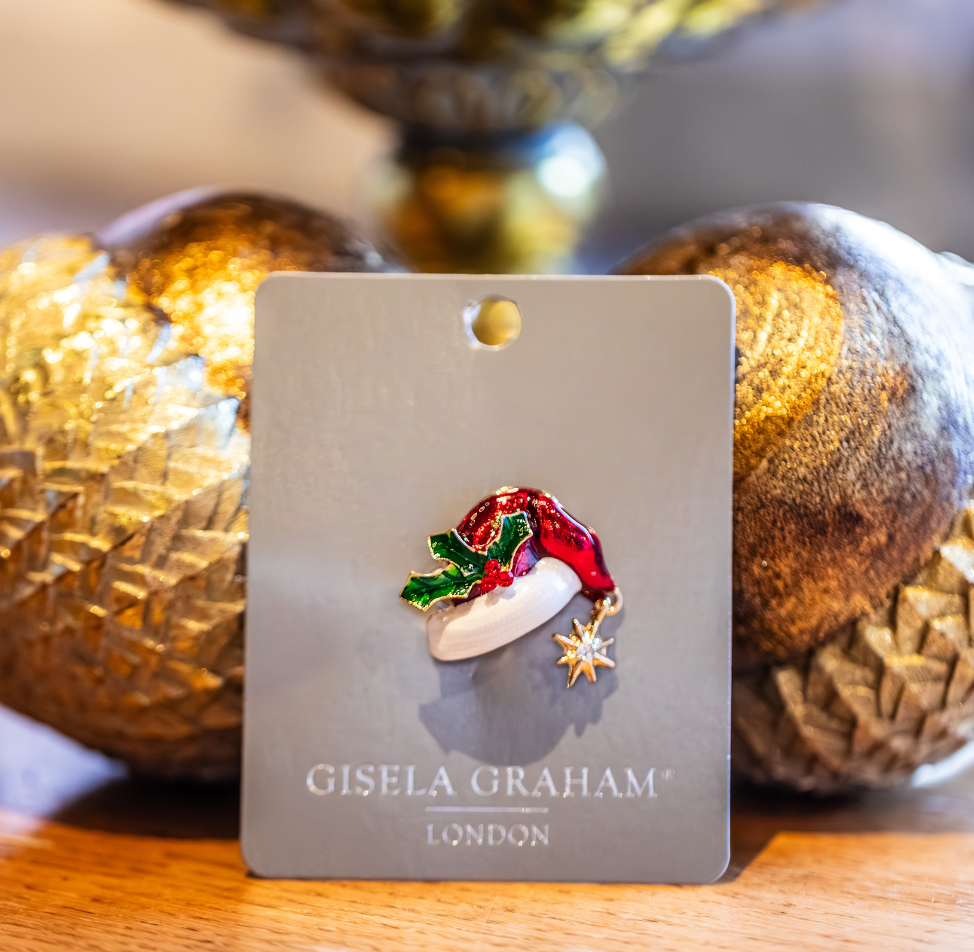 Christmas Brooch: Santa Hat