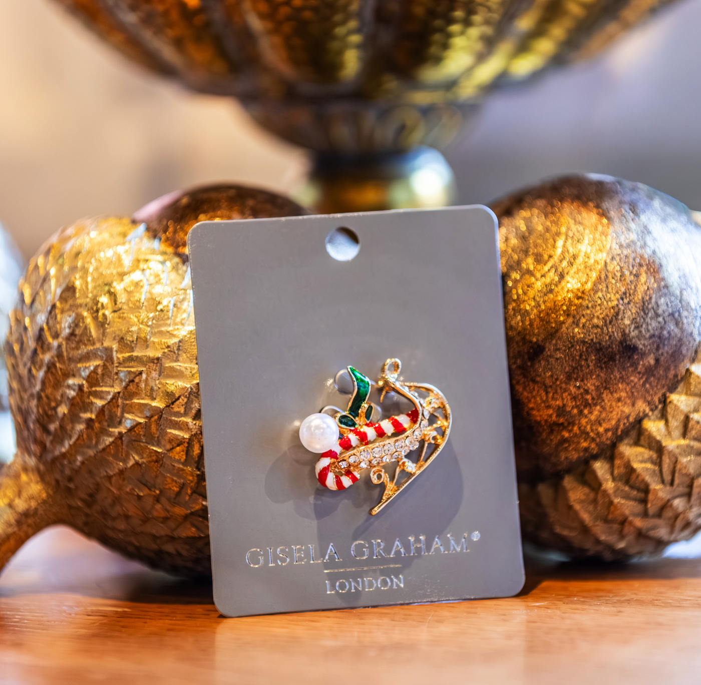 Christmas Brooch: Santa's Sleigh