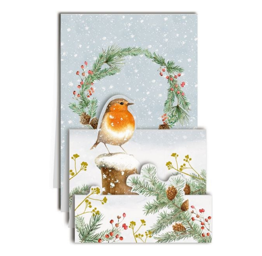 Christmas Card: Winter Greetings Pop Advent Calendar Cards