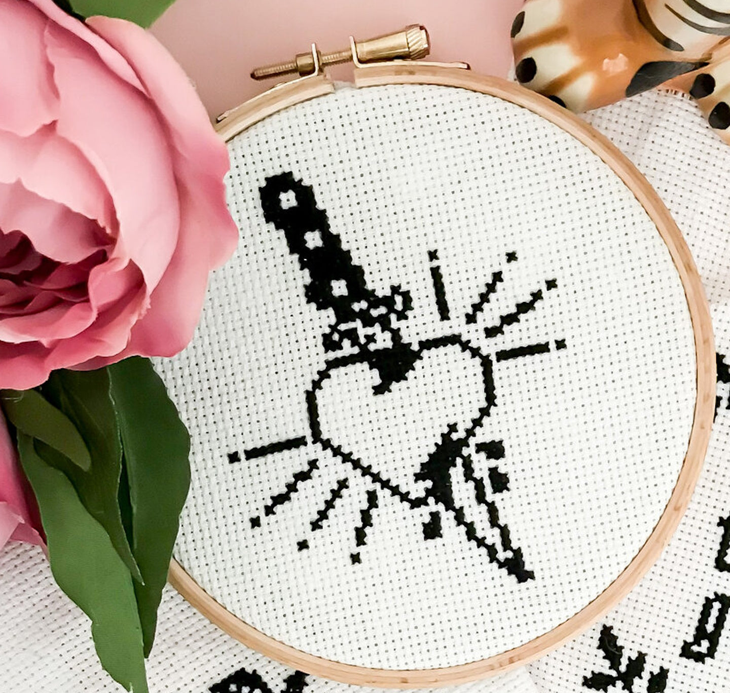 Cross Stitch Kit: Heart & Dagger