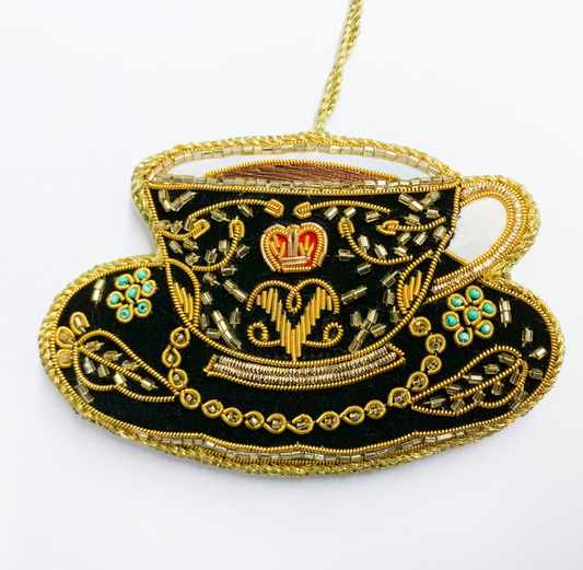 Decoration: Black Teacup
