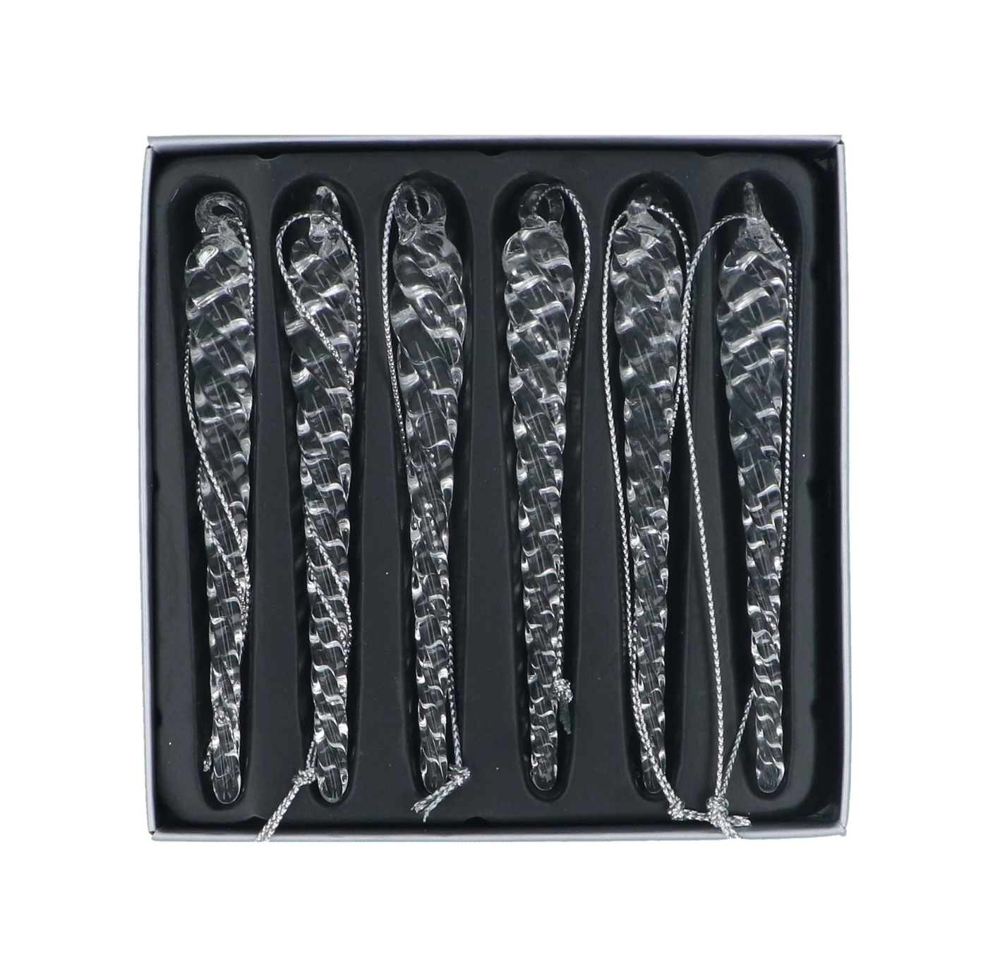 Decoration: Clear Twist Icicles Set