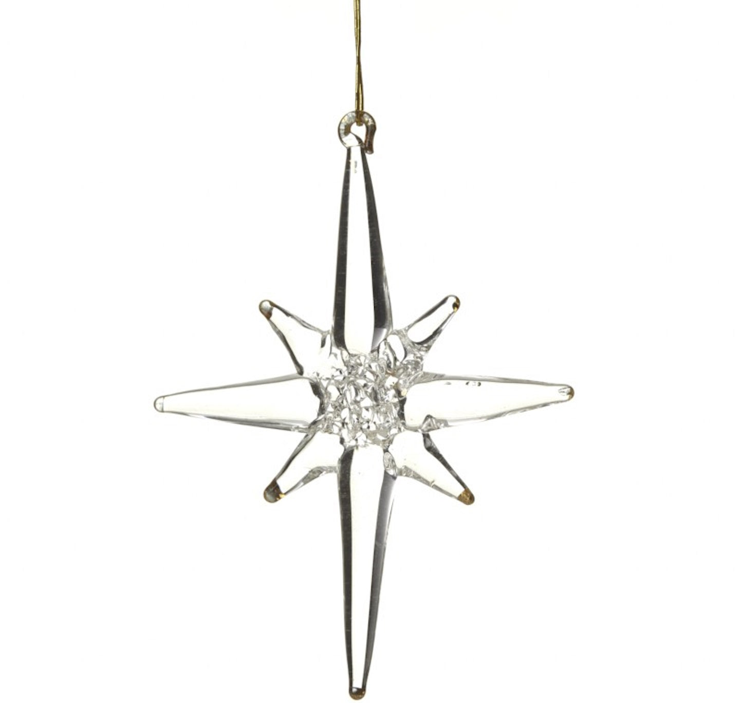 Decoration: Glass 8 Point Bethlehem Star