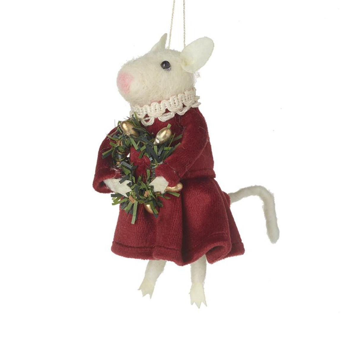 Decoration: Mouse With Wreath