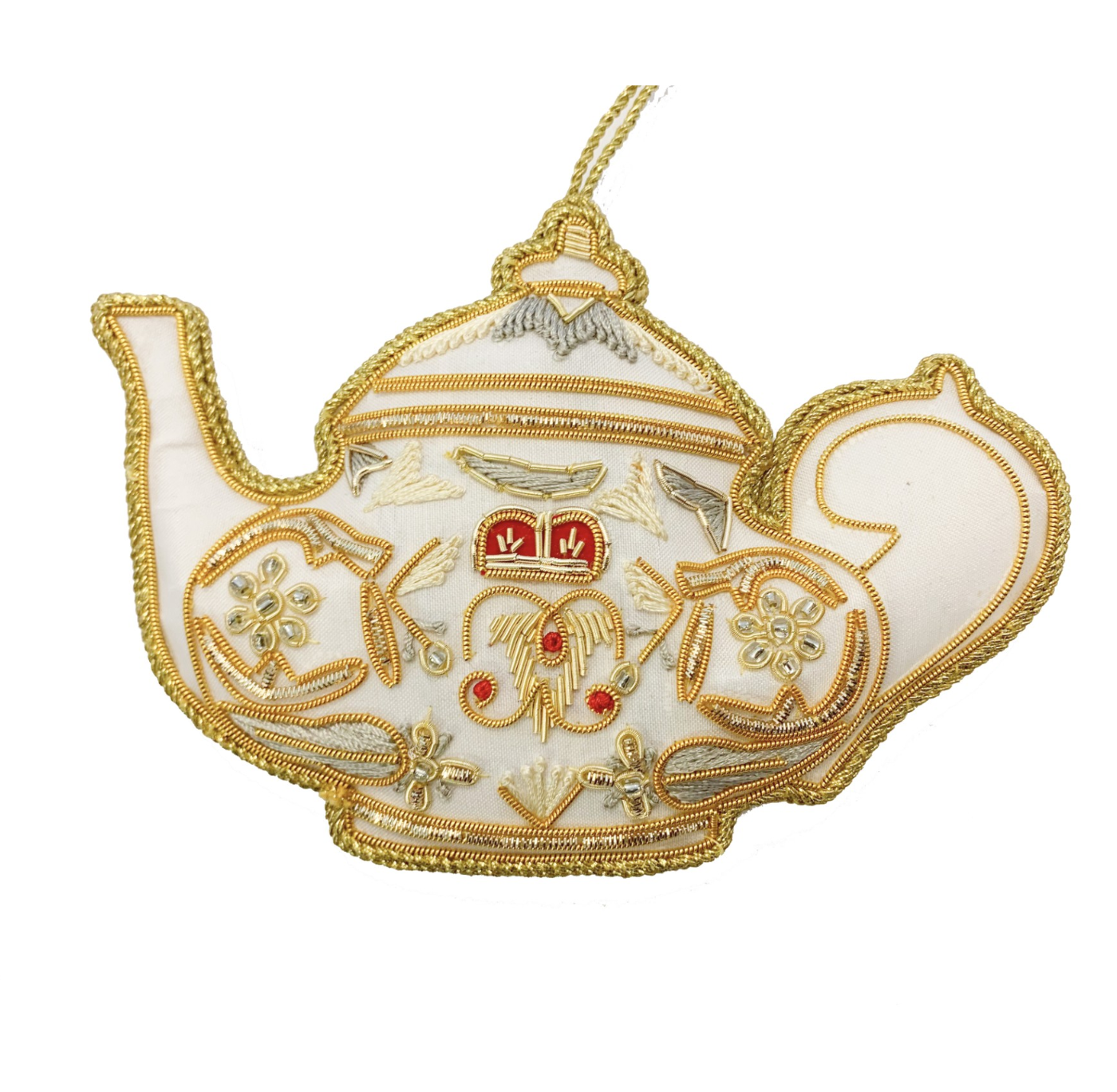 Decoration: White Teapot