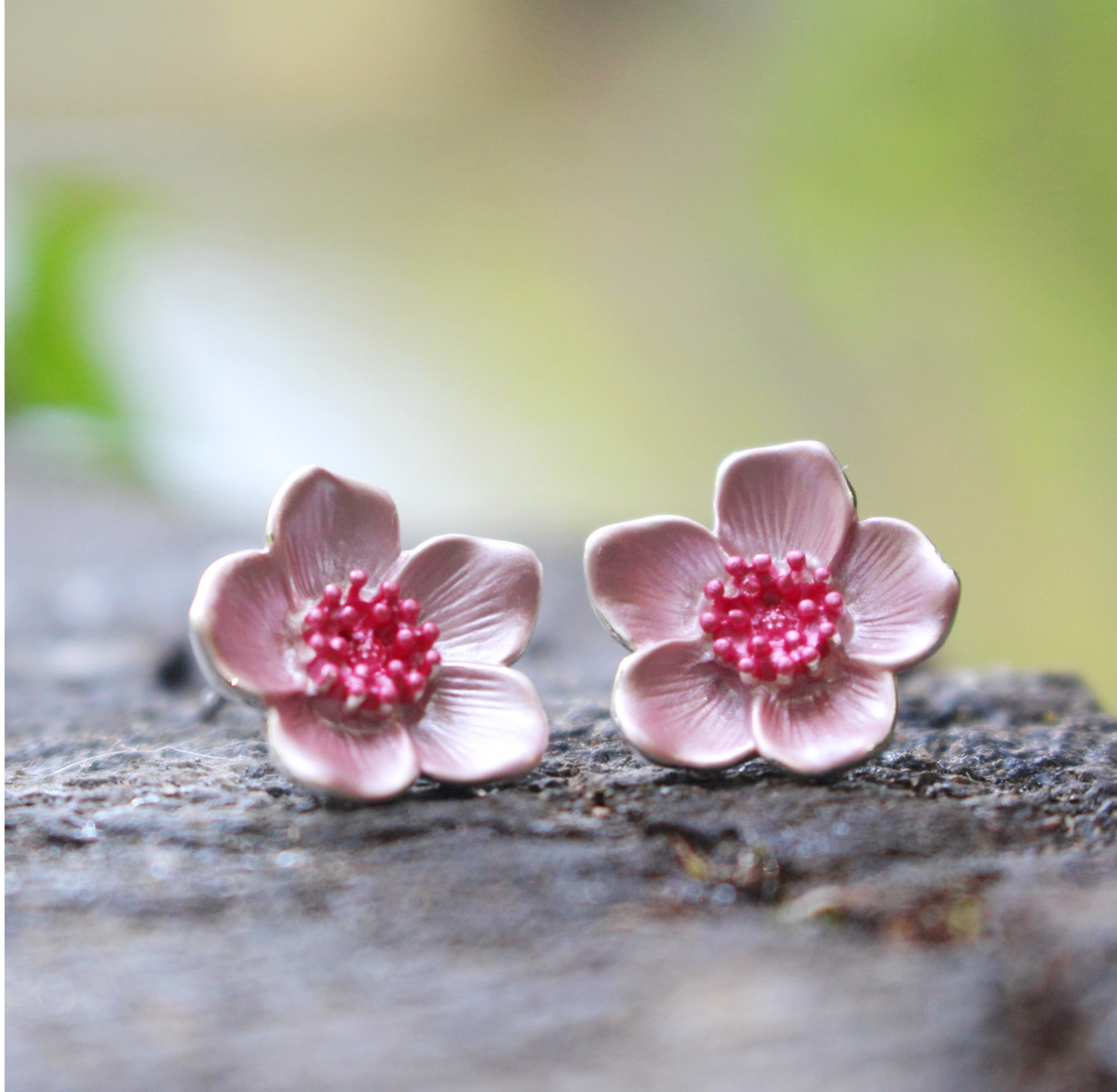 Earrings: Cherry Blossom Studs