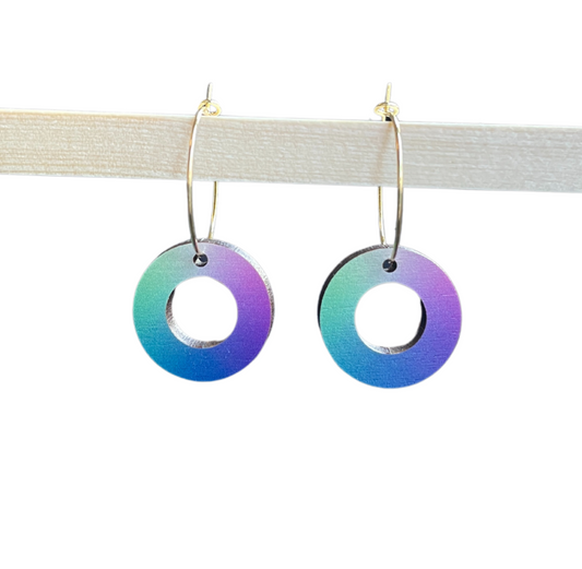 Earrings: Donut Hoop Galaxy