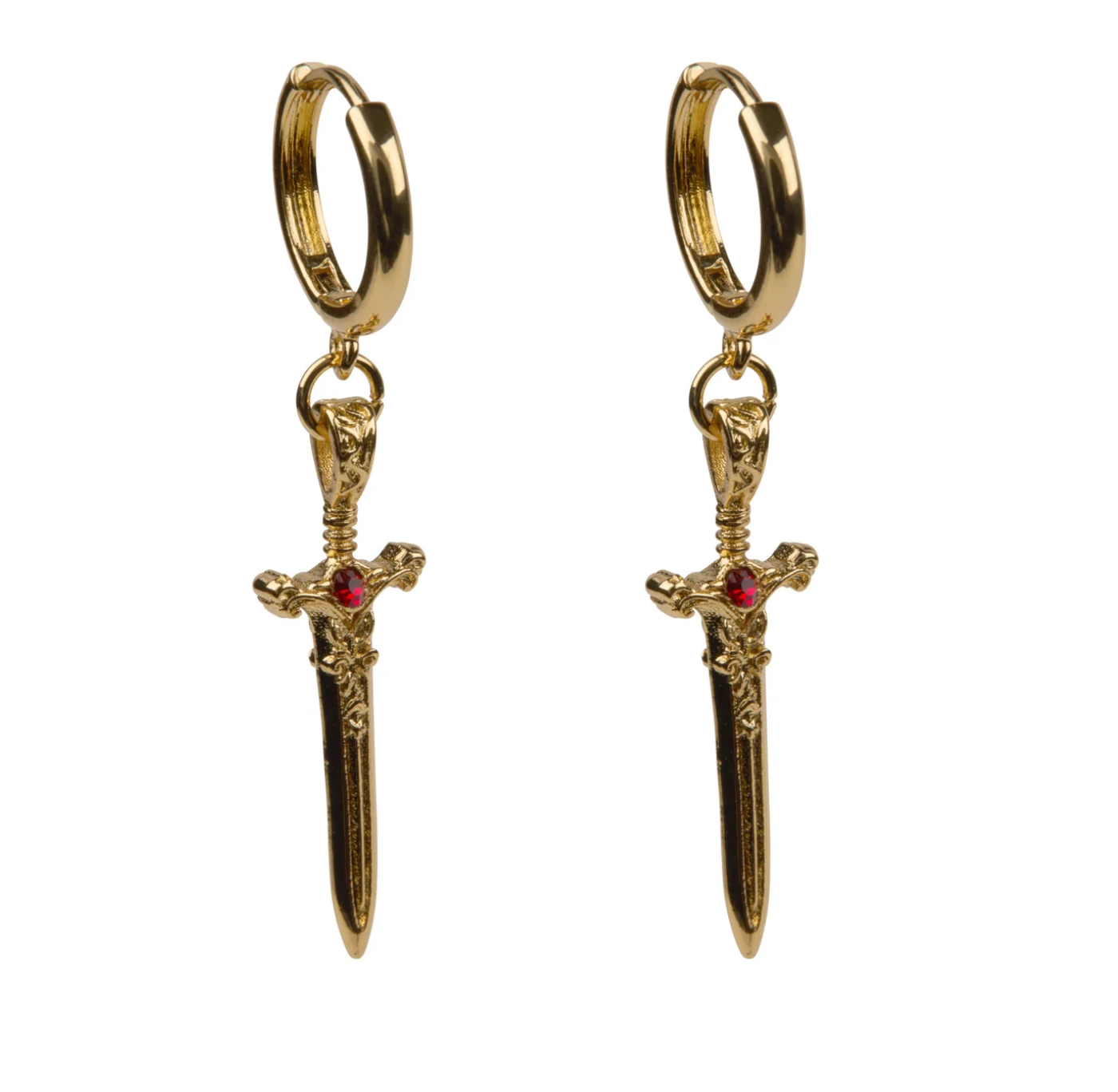 Earrings: Gold Sword