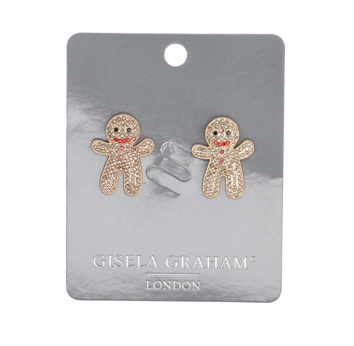 Earrings: Jewelled Gingerbread Man