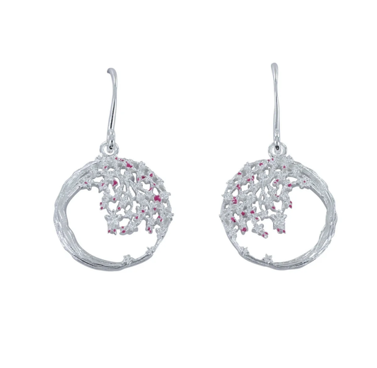 Earrings: Silver Cherry Blossom