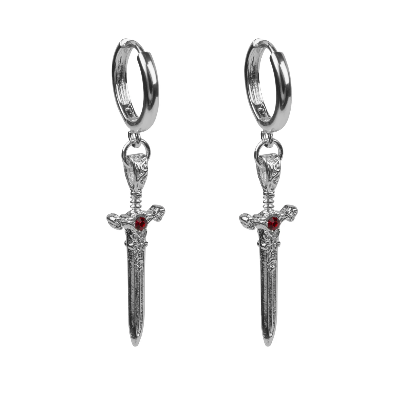 Earrings: Silver Sword