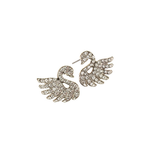 Earrings: Swan Shimmer Stud