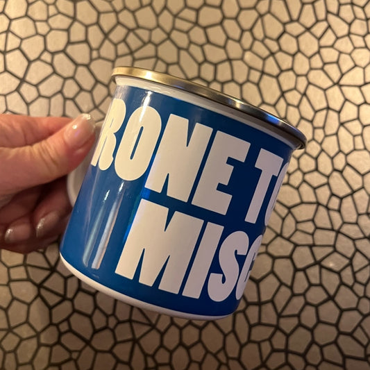 Enamel Mug: Prone To Mischief