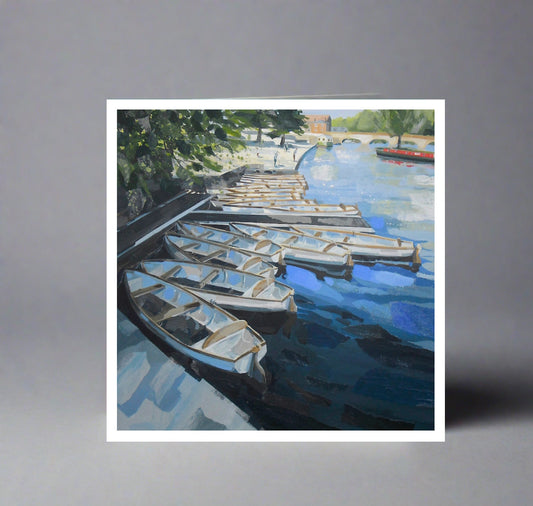 Greeting Card: Boats Outside the Theatre