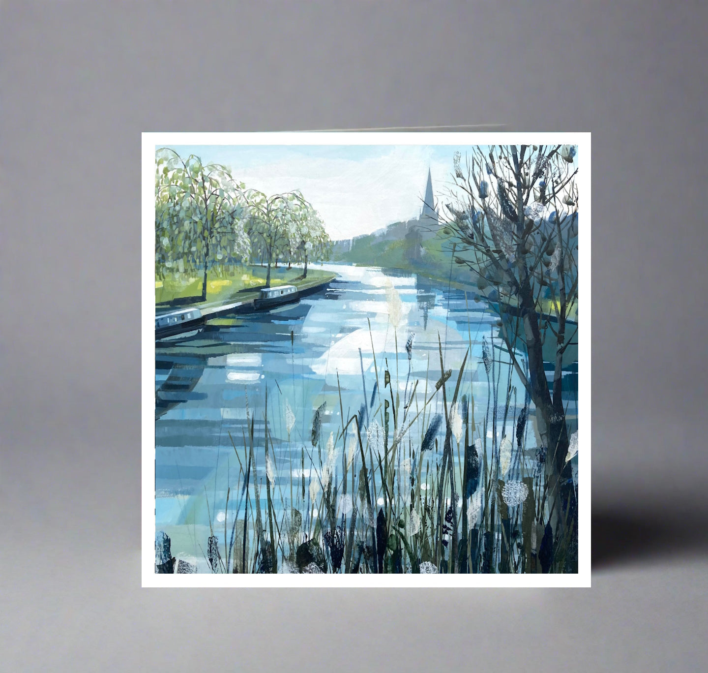 Greeting Card: Narrowboats, Stratford-upon-Avon