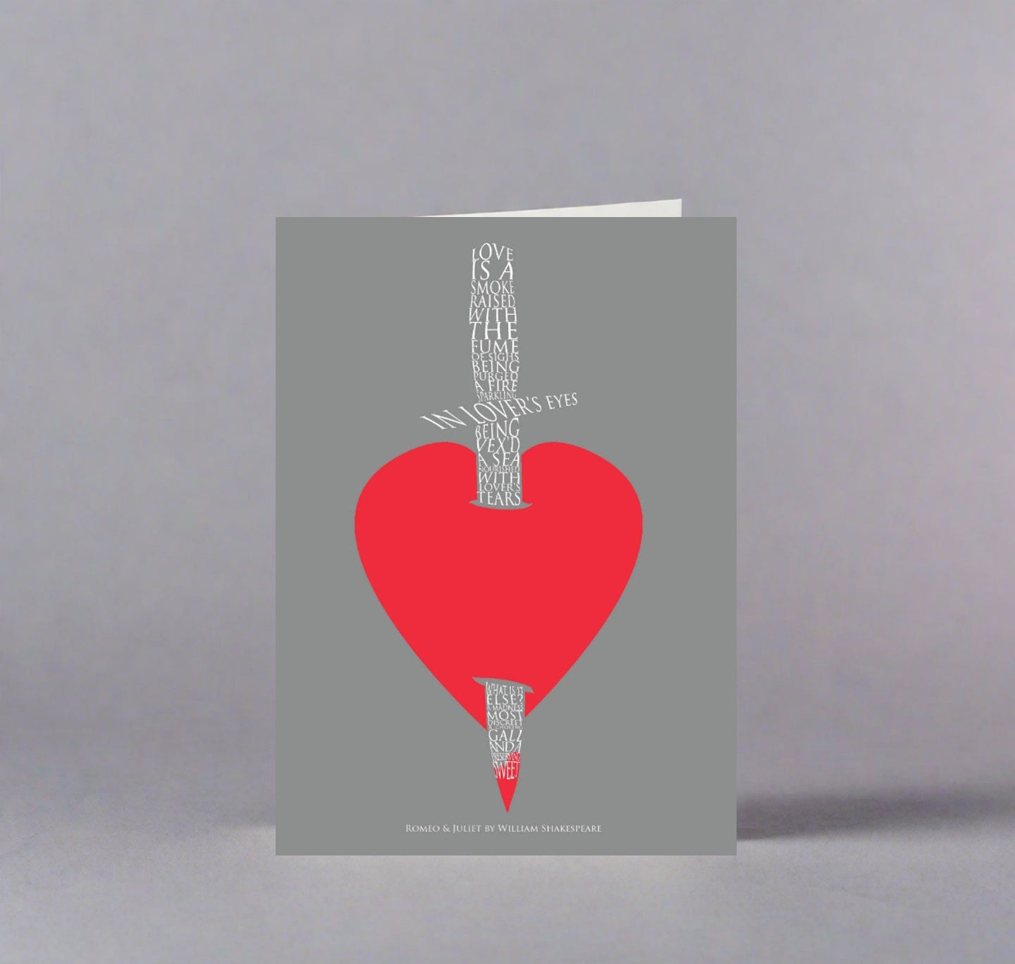 Greeting Card: Romeo & Juliet - Love is a Smoke