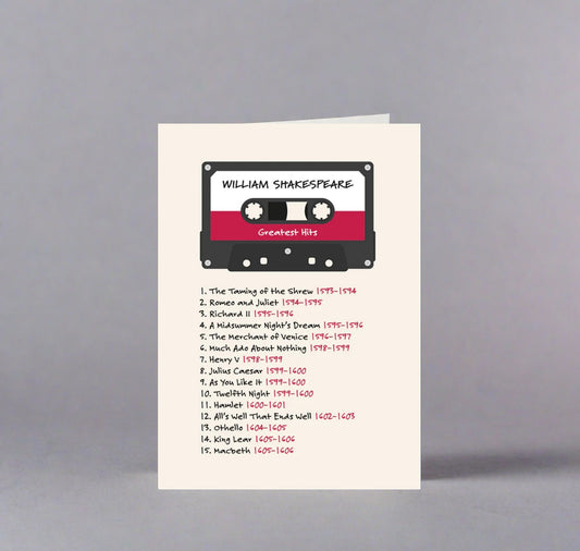 Greeting Card: William Shakespeare Greatest Hits