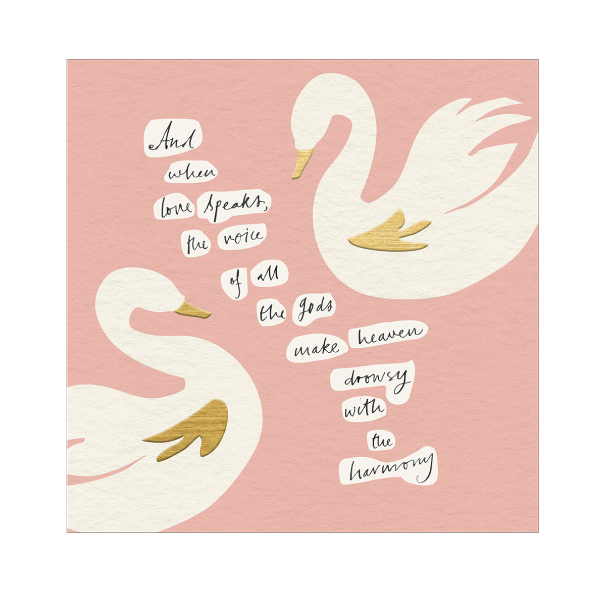 Greeting Card: And When Love Speaks (Woodmansterne)