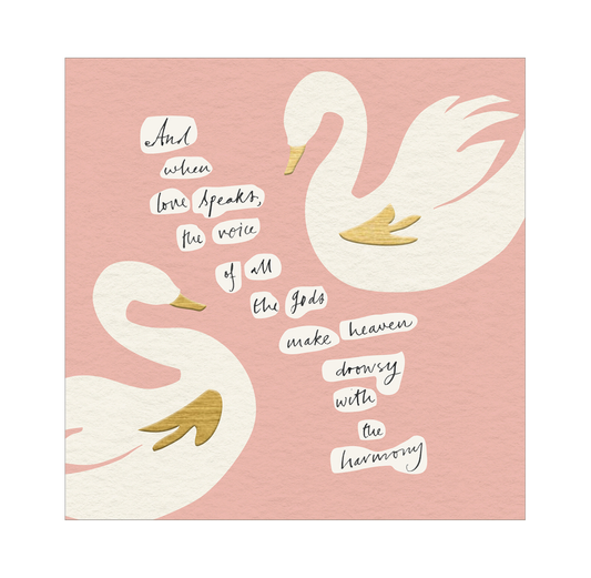 Greeting Card: And When Love Speaks (Woodmansterne)