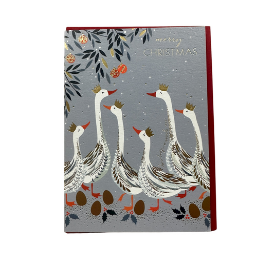 Greeting Card: Christmas Geese