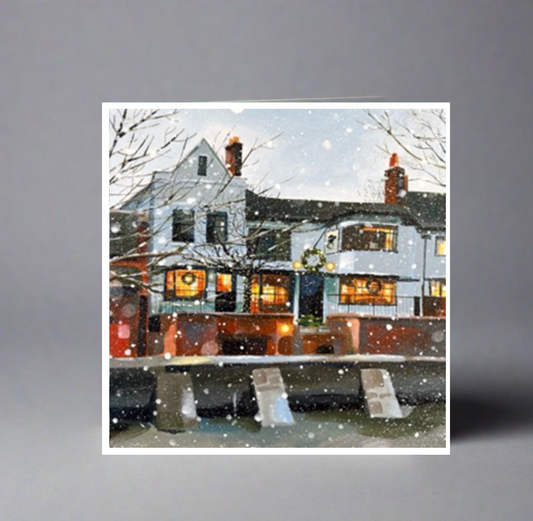 Greeting Card: Dirty Duck In The Snow