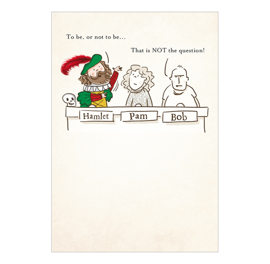 Greeting Card: Hamlet Quizzing (Woodmansterne)