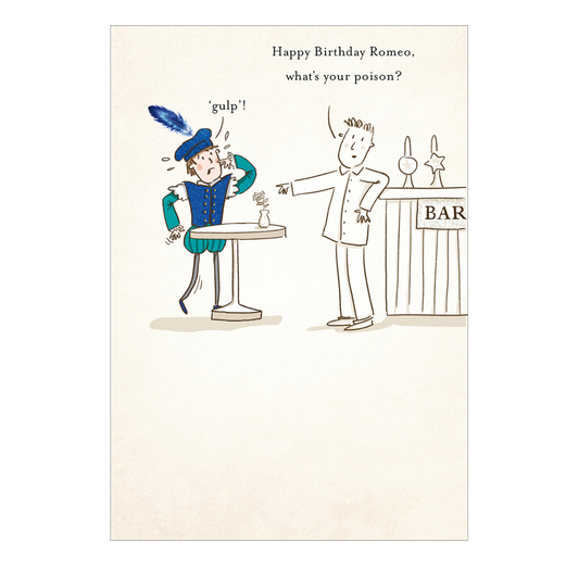 Greeting Card: Happy Birthday Romeo (Woodmansterne)