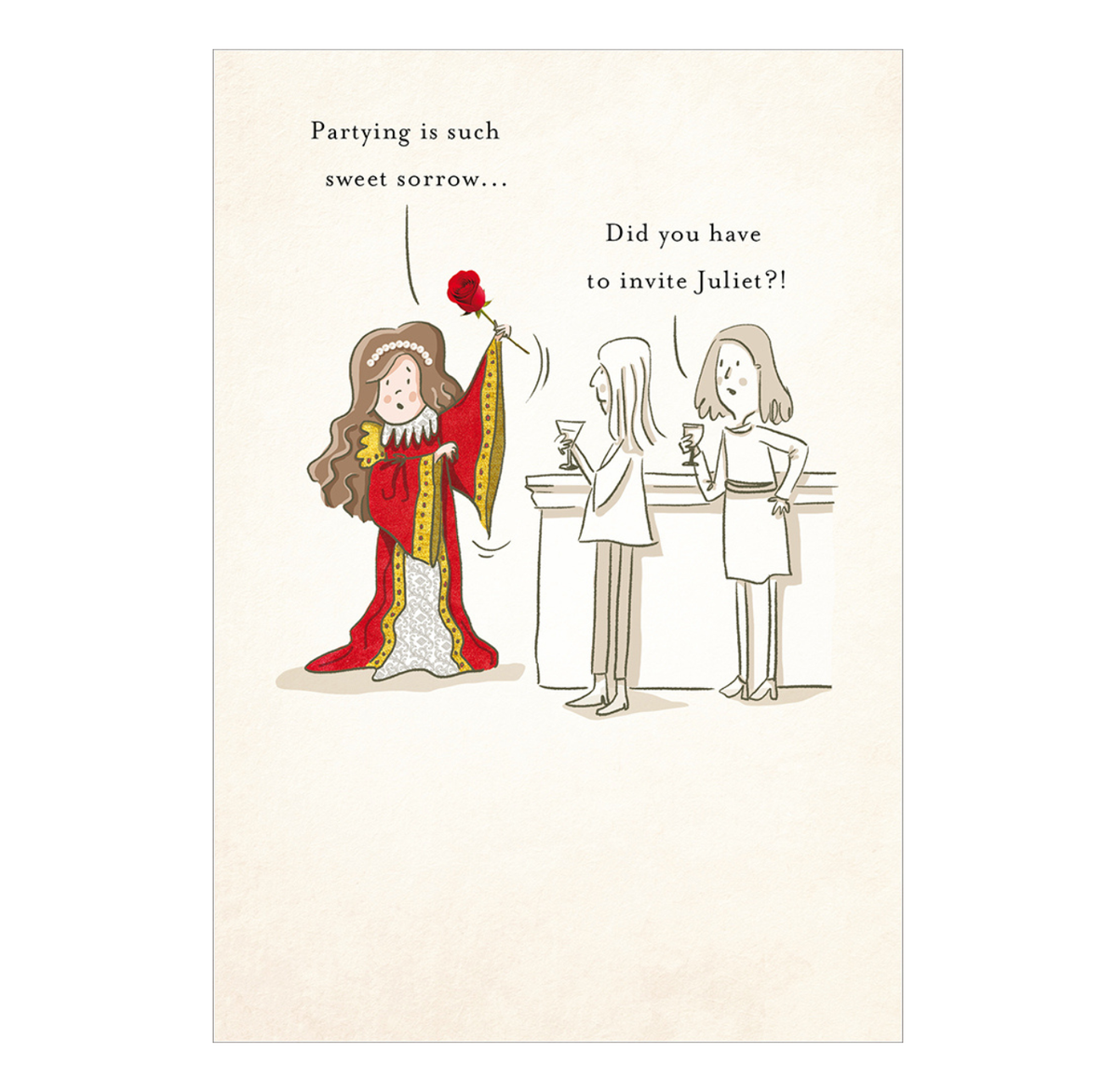 Greeting Card: Partying Is Such Sweet Sorrow (Woodmansterne)
