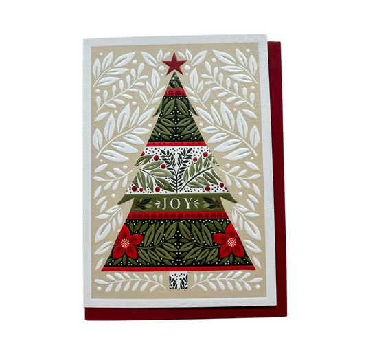 Christmas Card: Patterned Tree